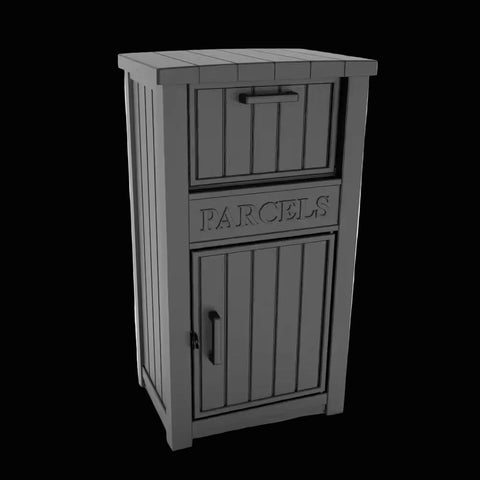 60-Gal. Lockable Outdoor Delivery Box — Anti-Theft Package Security Vault | Weather-Resistant Resin Deck Storage